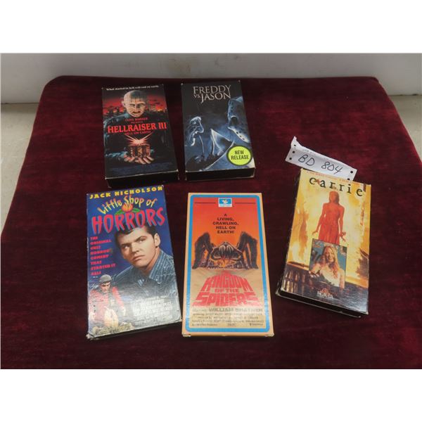 Vintage Horror Movie VHS Tapes: Hellraiser, Freddy vs Jason Etc