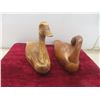 Image 3 : 2 Hand Carved Life Size Wood Ducks by Cheryl Trout