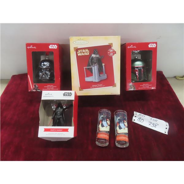 Hallmark Star Wars Christmas Ornaments Lot