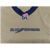 Image 8 : Vintage Blue Bombers Men’s Large Football Jersey With Reebok-Branded Mounted Photo and Yard Sign