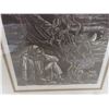 Image 5 : Vintage Framed Woodcut Print, Gothic Theme