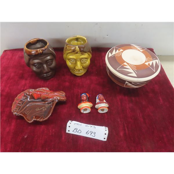 Vintage First Nations Pottery Lot