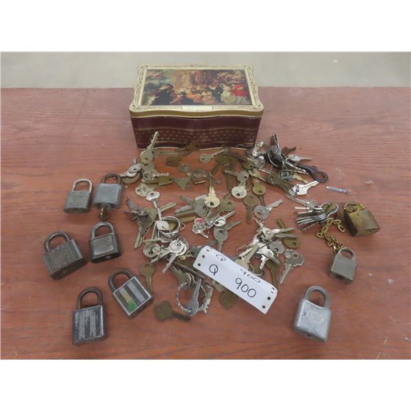 Collection of Old Keys & Padlocks