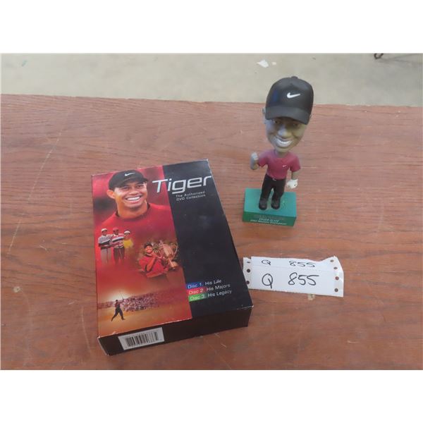 Tiger Woods Bobblehead & Dvd Collection