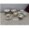 Image 1 : 30 Pieces Royal Albert China Teacups & Saucers: Silver Maple, Tea Rose, Petit Point, American Beauty