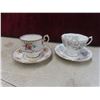 Image 2 : 30 Pieces Royal Albert China Teacups & Saucers: Silver Maple, Tea Rose, Petit Point, American Beauty