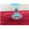 Image 7 : Vintage Fenton Blue Opalescent Hobnail Candy Dish, Vase, Ruffled Edge Dish