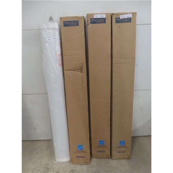 4 New Fluorescent Lights 50 5/8" Long