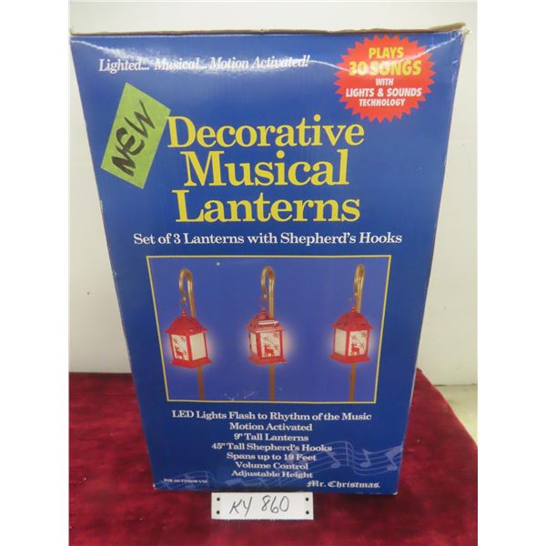 New Decorative Musical Lanterns Motion Activated Lights & Music