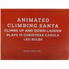 Image 2 : New Animated Climbing Santa, 43" Tall, Plays 15 Christmas Carols