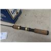 Image 2 : Old Labatt's Blue Case with Bottles + Ice Fishing Rod