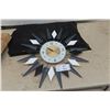Starburst Clock, Vintage-Style, Battery Operated, 23" Overall