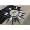 Image 4 : Starburst Clock, Vintage-Style, Battery Operated, 23" Overall