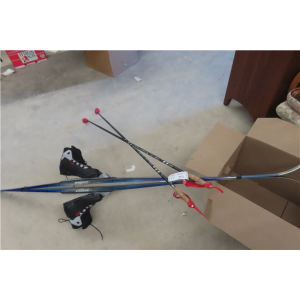 Set Of Skis With Boots And Poles (Madshus)