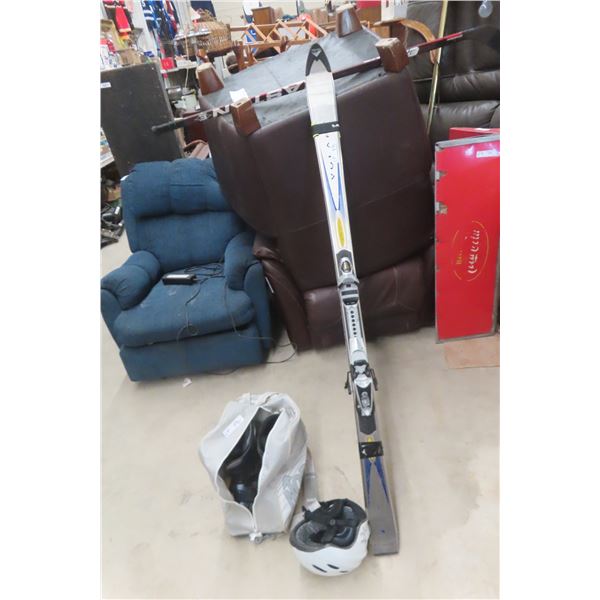 Set Of Skis With Boots And Helmet(s) (Volcal)
