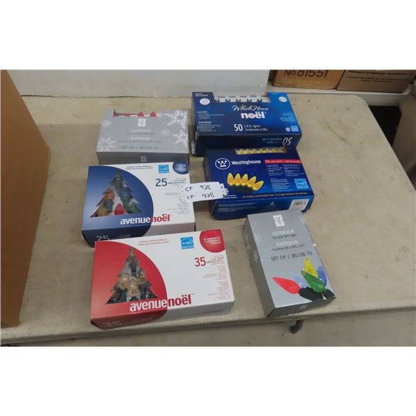 6 Packages of LED Christmas Lights