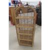 Image 1 : Wicker Open-End Shelf Cabinet 62" X 26" X 13"