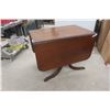 Drop Leaf Duncan Phyfe Style Double Pedestal Table Extended Size 30" X 66" X 40"