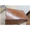 Image 2 : Drop Leaf Duncan Phyfe Style Double Pedestal Table Extended Size 30" X 66" X 40"