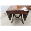 Image 4 : Drop Leaf Duncan Phyfe Style Double Pedestal Table Extended Size 30" X 66" X 40"