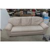 Leather/Leather Style Couch Approximately 82" Long