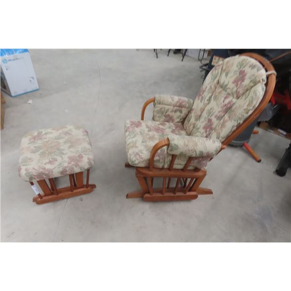 Rocking Chair With Ottoman