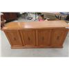 Oak Credenza Or Buffet — 29" × 16 1/2" × 64"