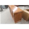 Image 2 : Oak Credenza Or Buffet — 29" × 16 1/2" × 64"