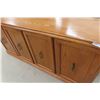 Image 4 : Oak Credenza Or Buffet — 29" × 16 1/2" × 64"
