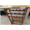 Image 4 : Oak Wine Rack — Holds 20 Bottles