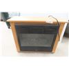 Heat Surge Electric Fireplace Heater in Oak Mantle — 23" x 32" x 11 1/2"