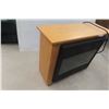 Image 2 : Heat Surge Electric Fireplace Heater in Oak Mantle — 23" x 32" x 11 1/2"