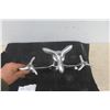 Image 4 : Vintage Chrome Airplane Display, 13" x 13"