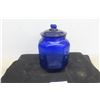 Cobalt Blue Pennant Peanut Jar — General Store Style