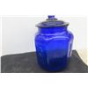 Image 5 : Cobalt Blue Pennant Peanut Jar — General Store Style