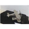 Image 4 : Chrome Airplane Display on Stand, 10" x 12" x 6"