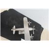 Image 5 : Chrome Airplane Display on Stand, 10" x 12" x 6"