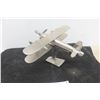 Image 7 : Chrome Airplane Display on Stand, 10" x 12" x 6"