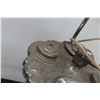 Image 5 : Chrome Ashtray Floor Stand with Tulip-Style Lighting