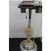 Image 7 : Chrome Ashtray Floor Stand with Tulip-Style Lighting