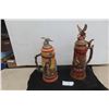 2 x Large Steins - Biggest 20" Tall