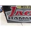 Image 2 : Molson "Jack Hammer" Beer Light-Up Sign, 14" x 26"