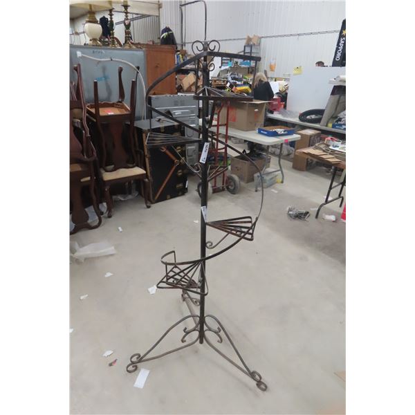 Wrought-Iron Planter — 5' 6  Tall