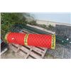 Roll of Plastic Snow Fence with Seven Metal T-Posts