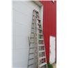 Image 2 : 2 x Aluminum Ladders, 10' and 12'; Brace Damaged; One Leg Bottom Bent