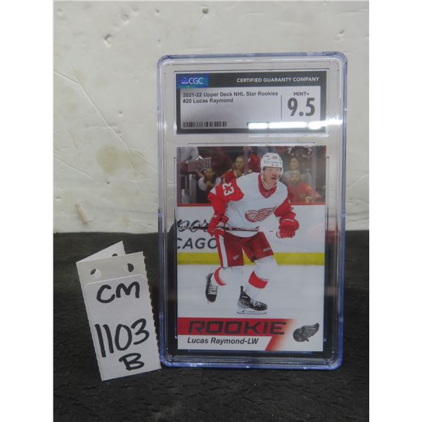 Graded Lucas Raymond Rookie Card