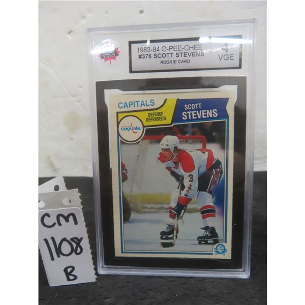 Graded Scott Stevens Rookie Card