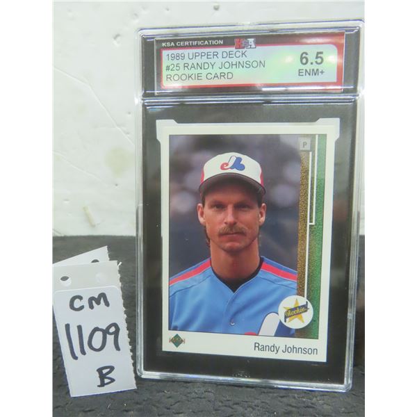 Graded Randy Johnson Montreal Expos Rookie Card