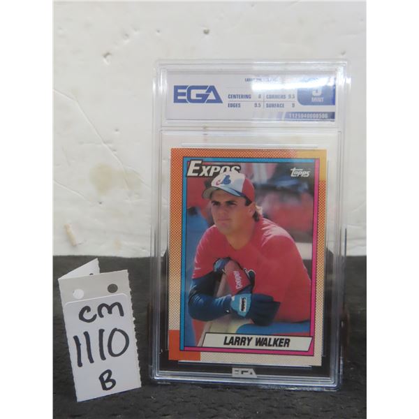 Graded Larry Walker Montreal Expos Rookie Card