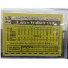 Image 3 : Graded Larry Walker Montreal Expos Rookie Card
